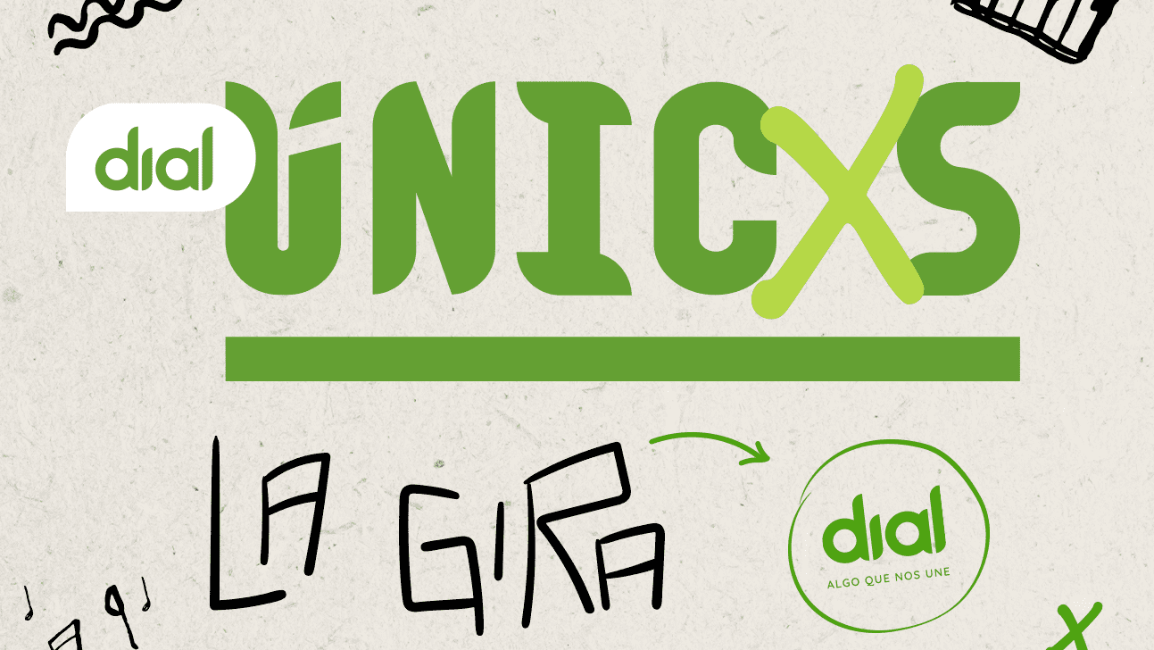 Cartel Gira Unicxs de Cadena Dial el 26 de mayo. Te ayudamos a comprar tus billetes de AVE para que no te lo pierdas.