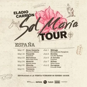 Entradas concierto Eladio Carrión Sol María España