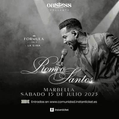 Romeo Santos en concierto en España 2023 