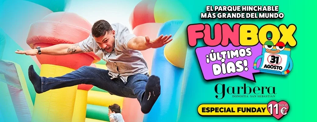 Comprar entradas Funbox San Sebastian descuento entradas parque hinchable