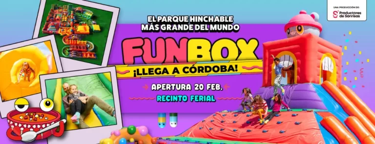 Entradas parque hinchable funbox Cordoba